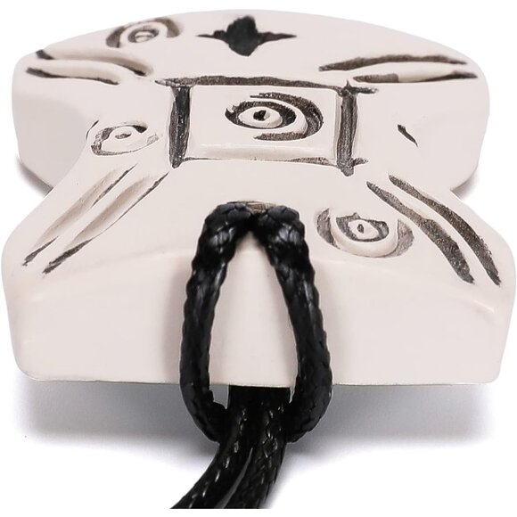 Star Wars Japor Snippet Necklace Padme Vintage Resin Faux Leather Adjustable - Picture 7 of 7